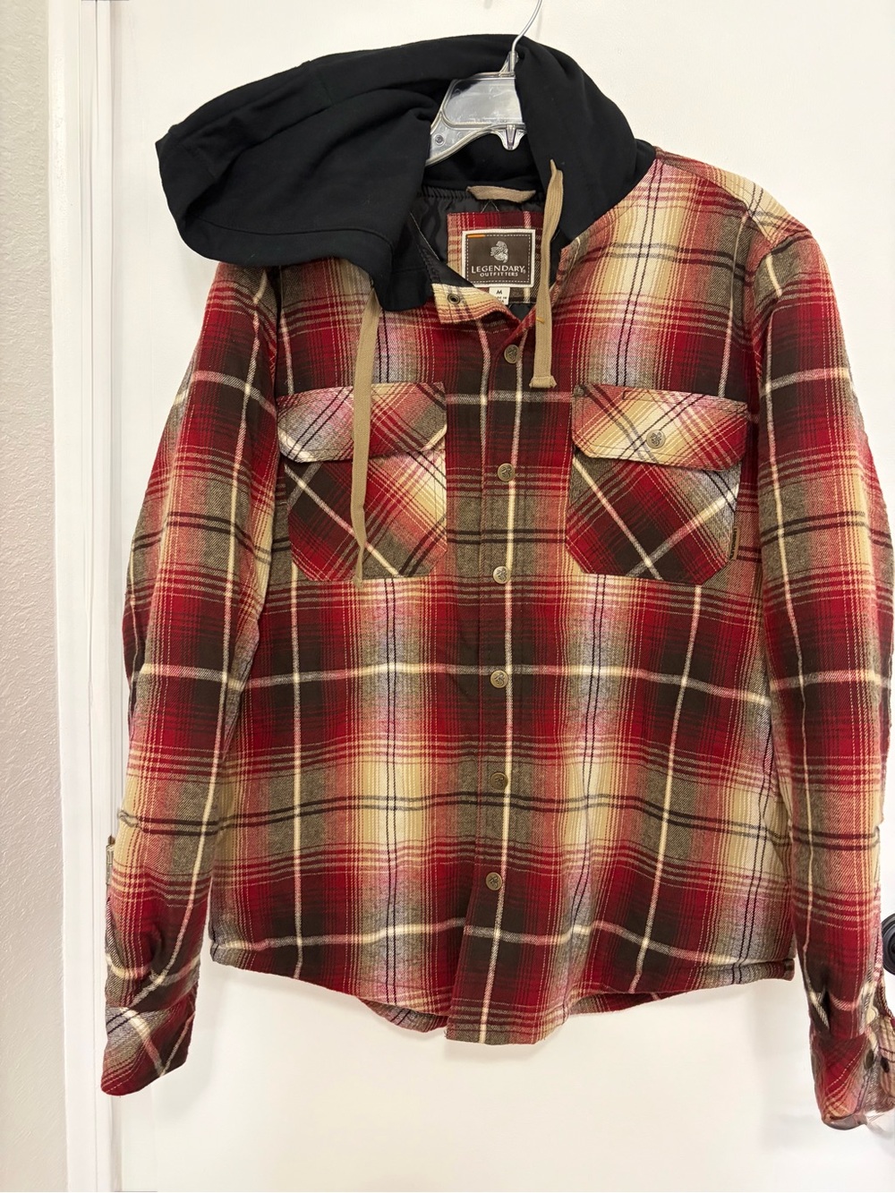 Legendary Whitetails Women's Red Plaid Hooded Utility Jacket